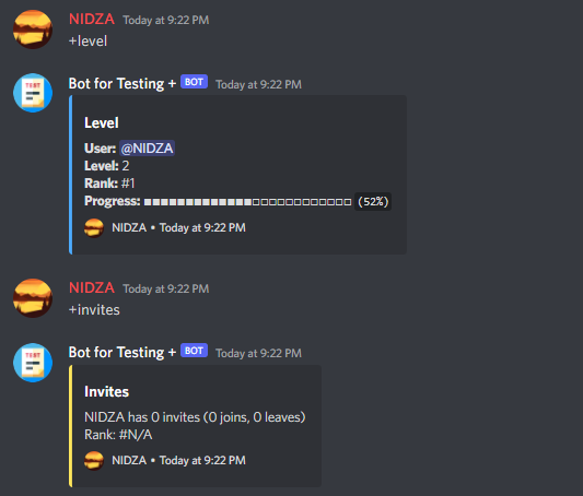 Level & Invites