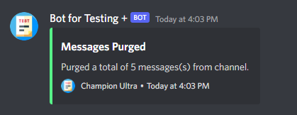 Messages Purge